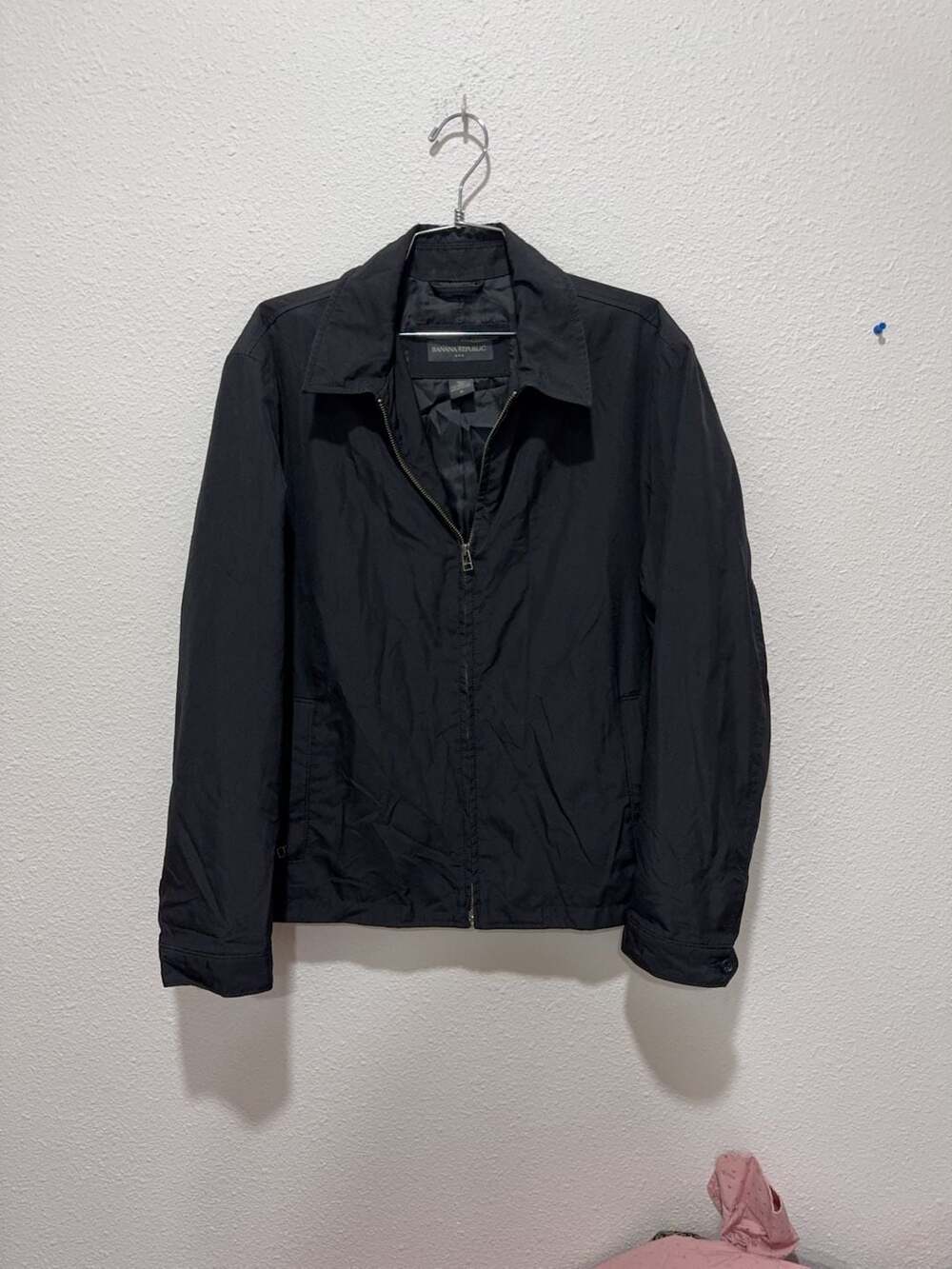 Banana Republic Men's Black Lightweight Full-Zip Jacket Size M